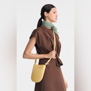 Longchamp Le Roseau S Crossbody Bag Ginger Leather